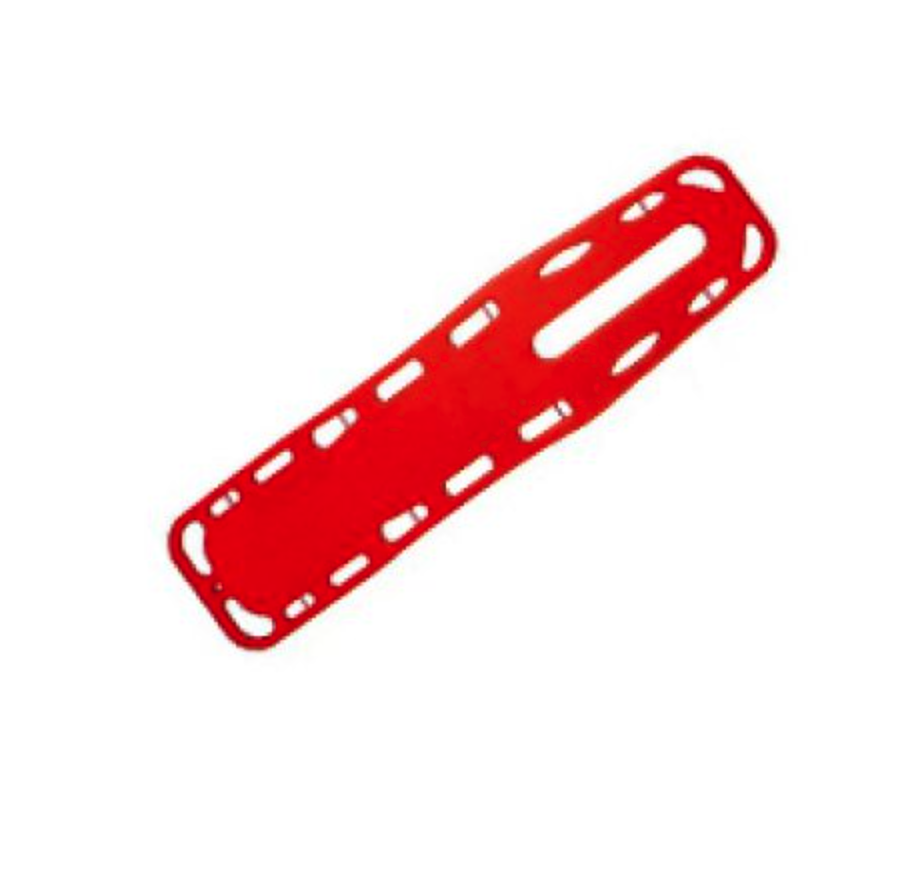 Дошка пластикова для іммобілізації хребта (спінальна дошка), помаранчева, 2 ремені безпеки, 7,5 кг